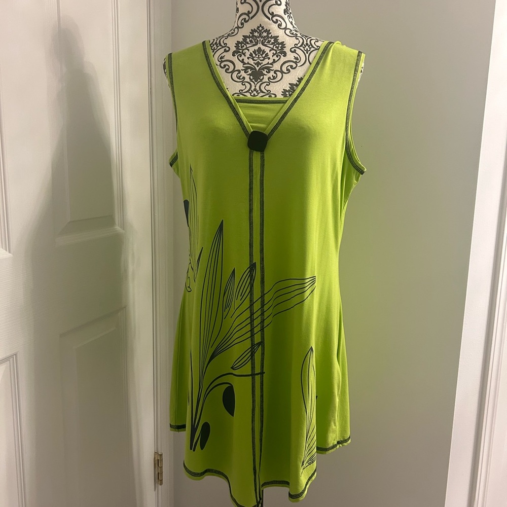 Casual Green Tunic by Variations